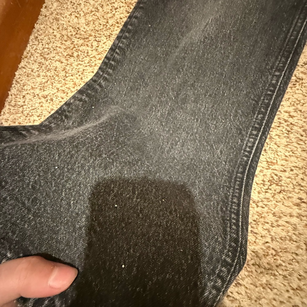 Women's Straight Leg Black Jeans - Picture 2 of 3